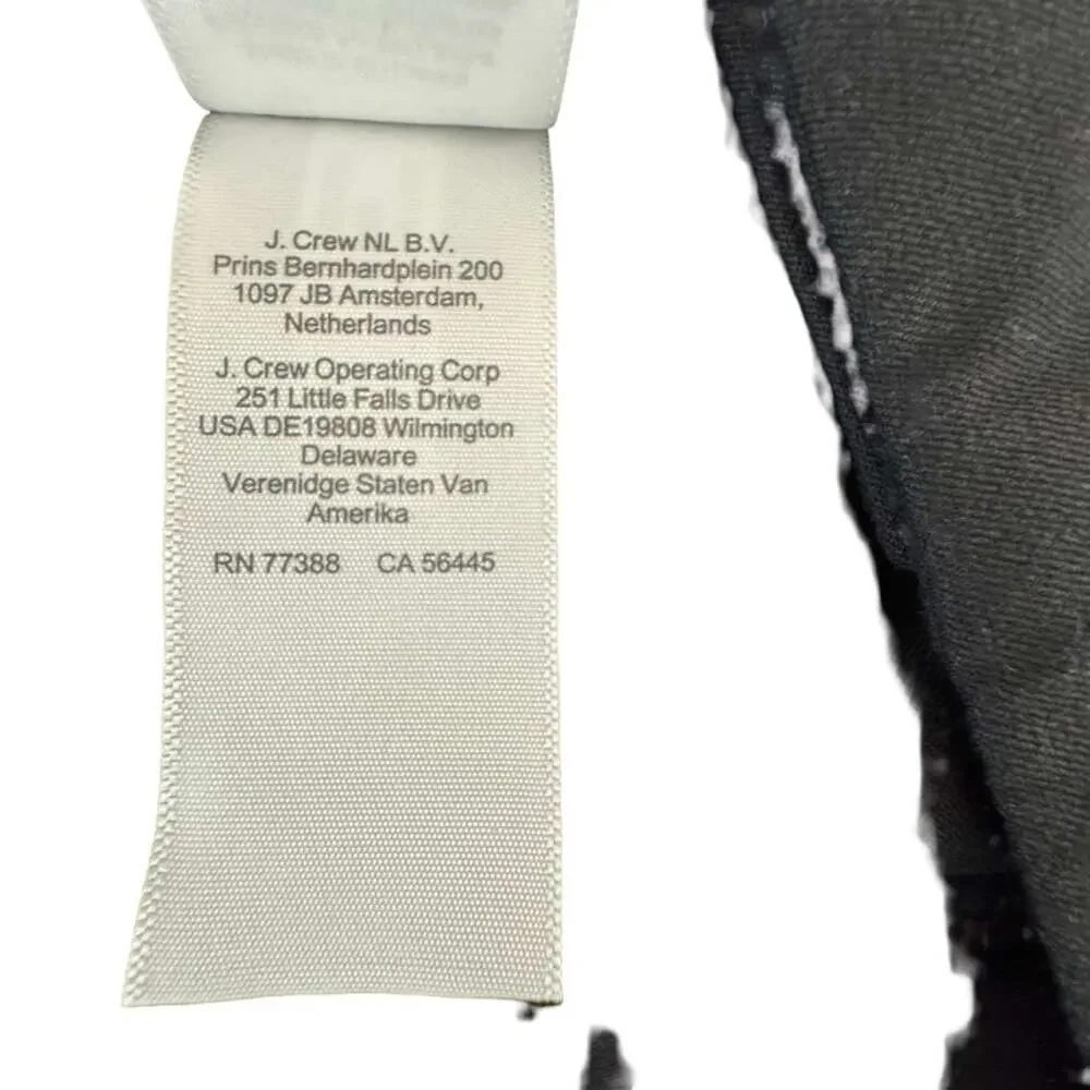 J Crew Kallie Pants Womens Stretch Black Ankle Dress Carer Straight Leg sz 18